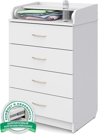 Атон Мебель Сириус 604 ЛДСП (белый)