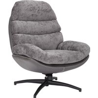 Интерьерное кресло Signal Giselle (серый/серый/черный мат)