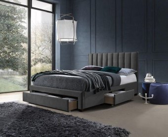 Кровать Halmar Grace 140/200 (серый)