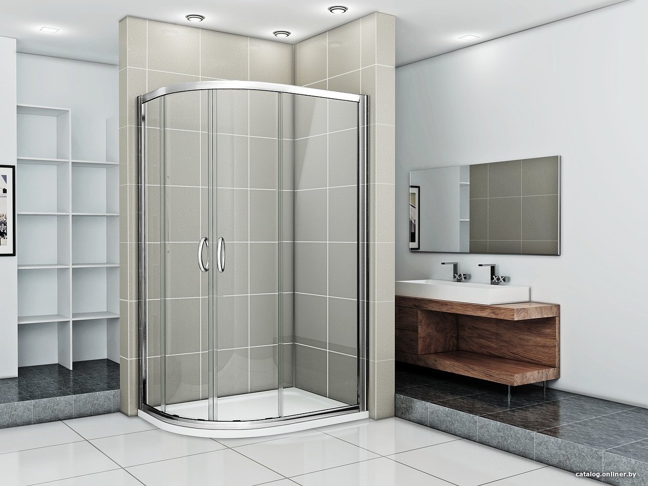 Душевой уголок Good Door Infinity R 120x80 (прозрачное/хром)