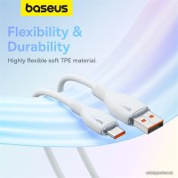 Кабель Baseus Pudding Series USB Type-A - USB Type-C (1.2 м, белый)