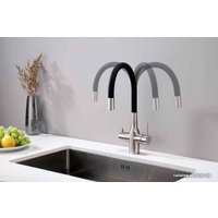 Смеситель Paulmark Salix Sa213419-NI (черный/никель)