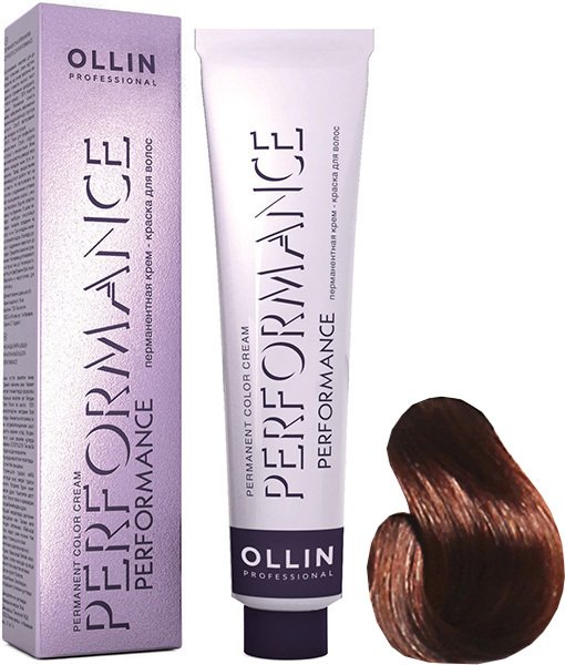 

Крем-краска для волос Ollin Professional Performance 7/75 русый коричнево-махагоновый
