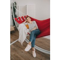 Гамак с каркасом Mamo Премиум (графит/терракотовый)