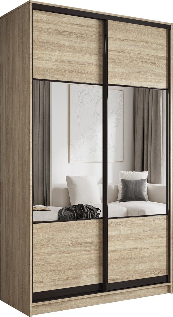 

Шкаф-купе Евва АЭП ШК.2.03 120 SSG.01 (дуб сонома/дуб сонома/венге глянец)