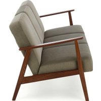 Диван Halmar Milano 3S tap. Castel 39 (оливковый/орех)