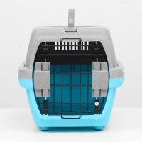 Переноска Sima-Land Неон 9343368 (серый/голубой)