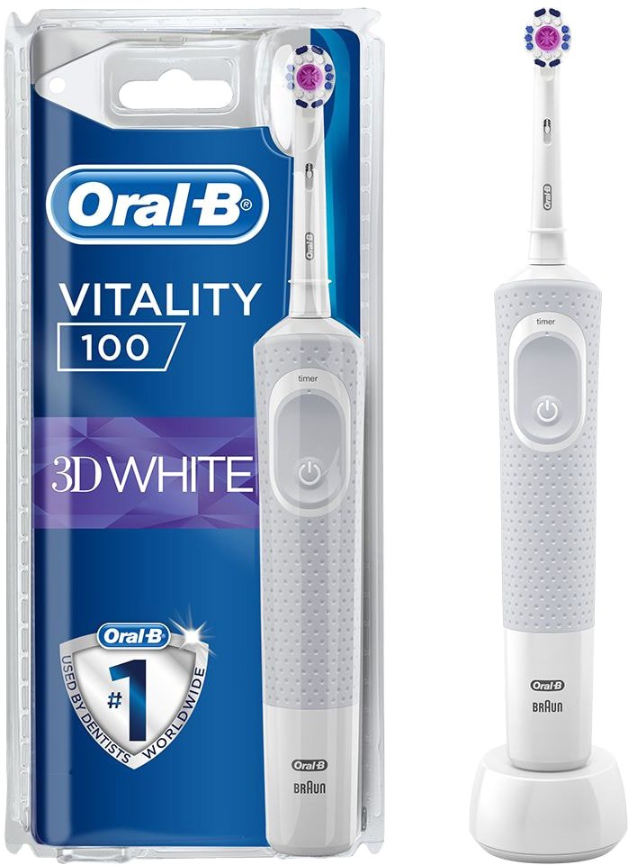 

Электрическая зубная щетка Oral-B Vitality 100 3D White D100.413.1 (белый)