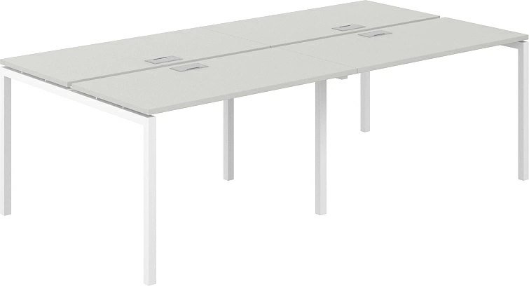 

Офисный стол Norden 240х123.8х75 SG.251.SH.44.WH (белый/серый бархат)