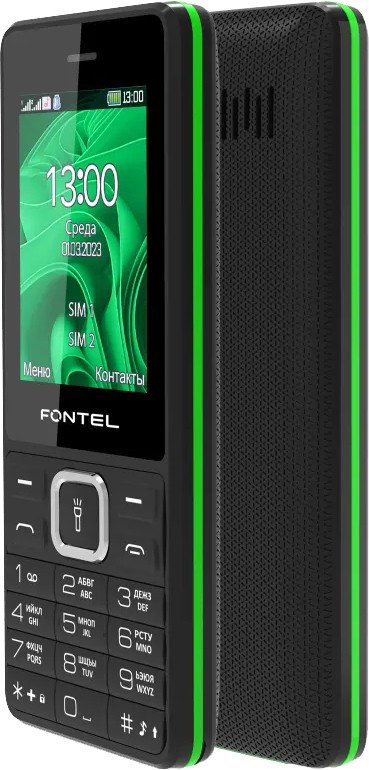 

Телефон Fontel FP240 (черный/зеленый)