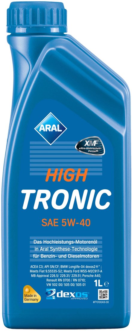 

Моторное масло Aral High Tronic SAE 5W-40 1л