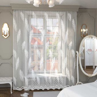 Штора Лента в628Р (265x300, белый)