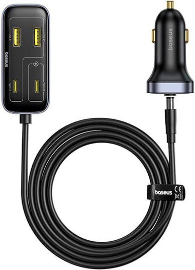 

Автомобильное зарядное Baseus BackseatPal L1 C00081100121-00 (черный)