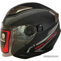 Мотошлем BLD 708 (XL, черный/белый)