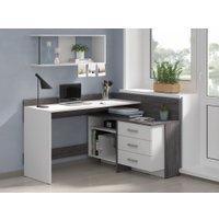 Стол Премиум Персона-2 (ясень анкор темный/белый)