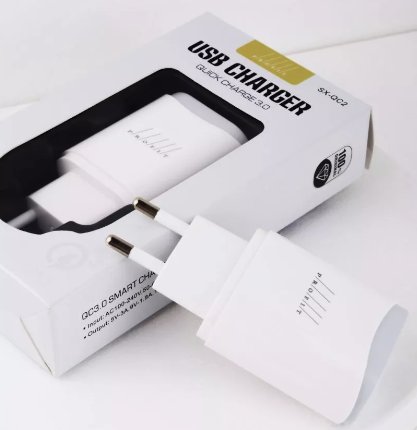 Сетевое зарядное Profit ES-D44S microUSB (белый)