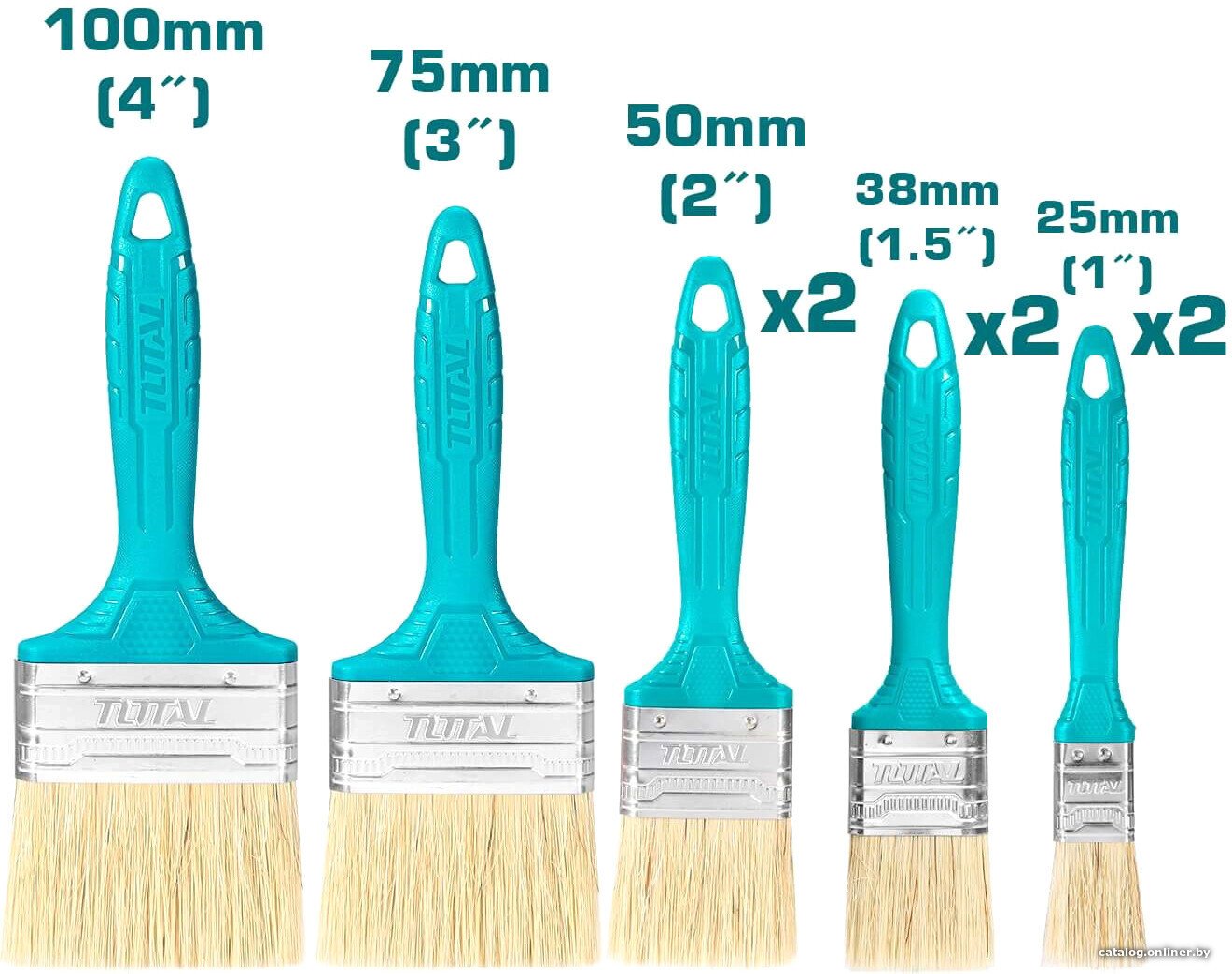 Кисть малярная Total THT8450801 (8 шт)