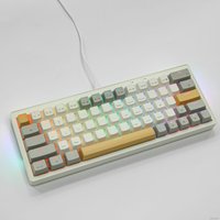 Клавиатура Cyberlynx ZA63 Beige Gray Yellow (TNT Yellow)