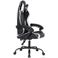 Игровое (геймерское) кресло CHAIRMAN CH41 (экокожа, черно-белый)