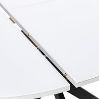 Кухонный стол Мебель Импэкс Leset Капри (черный/стекло белое)