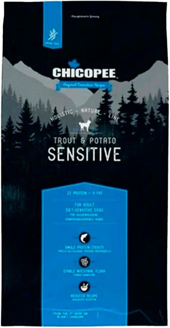 

Сухой корм для собак Chicopee HNL Sensitive Trout & Potato 12 кг