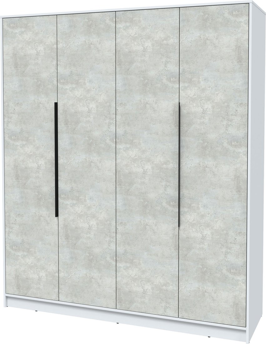 

Шкаф распашной Интерлиния Концепт КТ-Ш4 (бетон лайт/белый платинум)