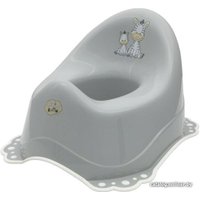 Детский горшок Maltex Зебра 6517 (серый/белый)