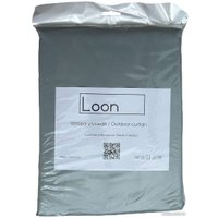 Штора Loon Грета на люверсах 1.4x2.2 м (светло-серый)