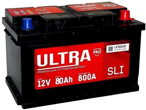 

Автомобильный аккумулятор Ultra PRO R+ низкий (80 А·ч)