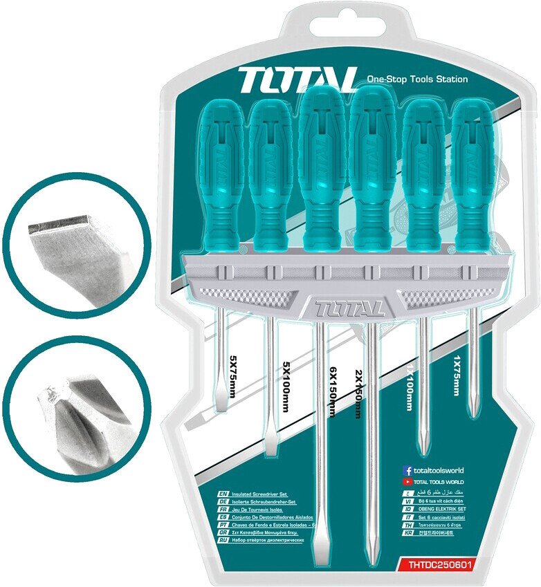

Набор отверток Total THTDC250601 (6 предметов)