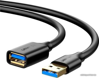 Удлинитель Ugreen US129 30125 USB Type-A - USB Type-A (0.5 м, черный)
