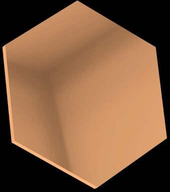 Самоклеящийся зеркальный декор MirrorWall Гексагон (бронза)