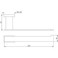 Держатель для полотенца Artize Onyx QUA-CHR-61723