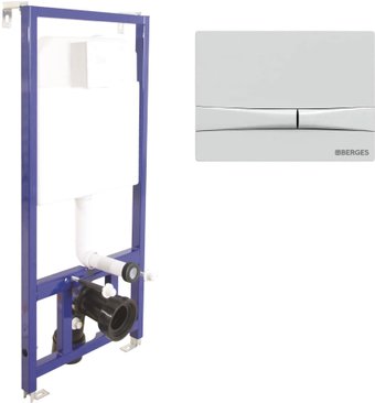 Инсталляция для унитаза Berges Wasserhaus Novum 525 F1 040000+040051