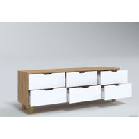 Комод Миркомодоф Майн 8 (дуб крафт золотистый/белый)