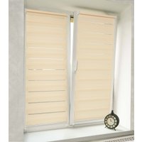 Шторы день-ночь Delfa Сантайм День-Ночь Масо МКД DN-41603 (68x215, бежевый)