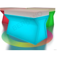 Скамейка Berkano X-seat Line 230_018_03_107 (белый/кофейный, RGB ACC подсветка перезаряжаемая)