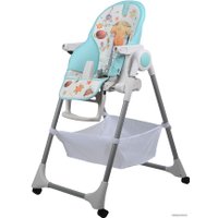 Высокий стульчик Farfello Grace (небесно-голубой)