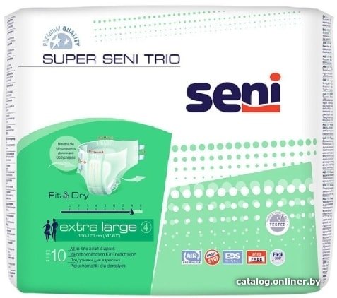 Подгузники для взрослых Seni Super Trio XL (10 шт)