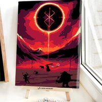 Картина по номерам Red Panda Аниме Берсерк Знак p54647