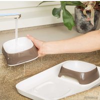 Миски на подставке Ferplast Glam Tray Small (коричневый)