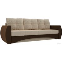 Диван Лига диванов Сатурн 28171 (микровельвет, бежевый/коричневый)