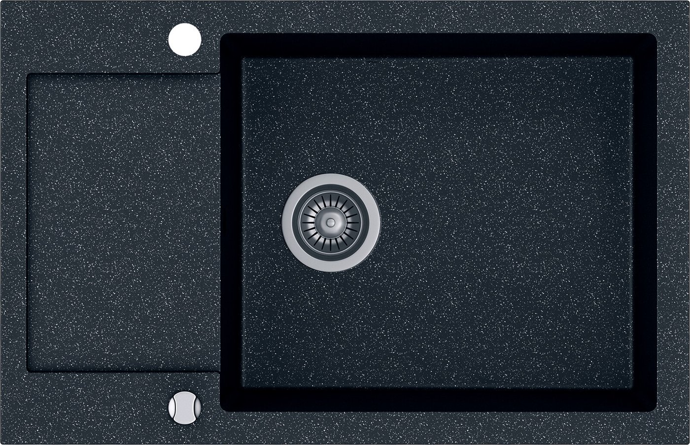 

Кухонная мойка Kernau KGS H 6078 1B1D Black Metallic
