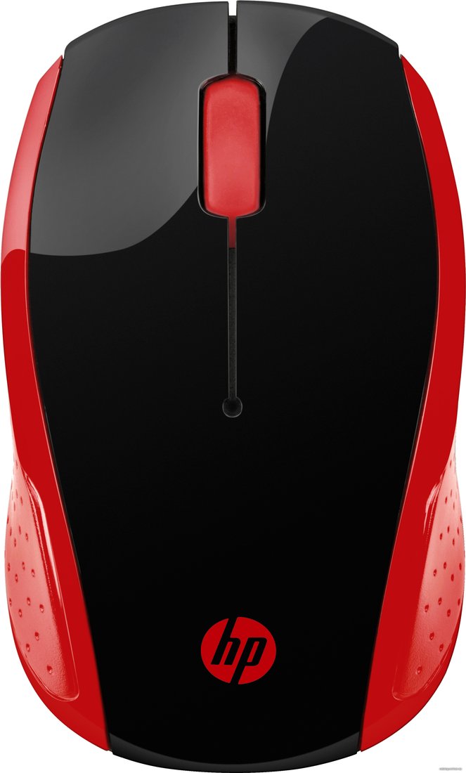 Мышь HP Wireless Mouse 200 (черный/красный)