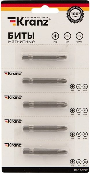 

Набор бит Kranz KR-12-6222 (5 шт)