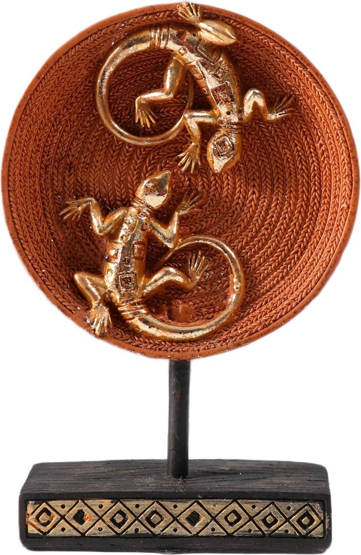 Статуэтка Sima-Land Две ящерицы на плетеном круге 10693505