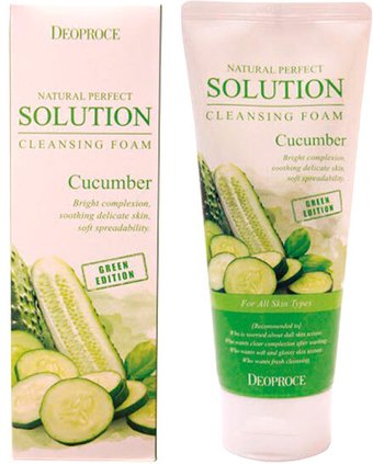 Deoproce Пенка для умывания Deoproce Natural Perfect Solution Огурец 170 г