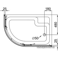 Душевой уголок Triton Коралл В1 120x80 R (мозаика)
