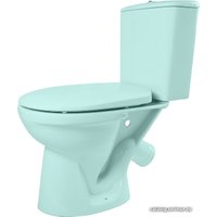 Унитаз напольный Керамин Рива (салатовый, бачок, сиденье полипропилен, 2-режимный слив)