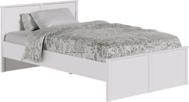 Кровать Black Red White Ewa LOZ120x200 М (белый/белый)